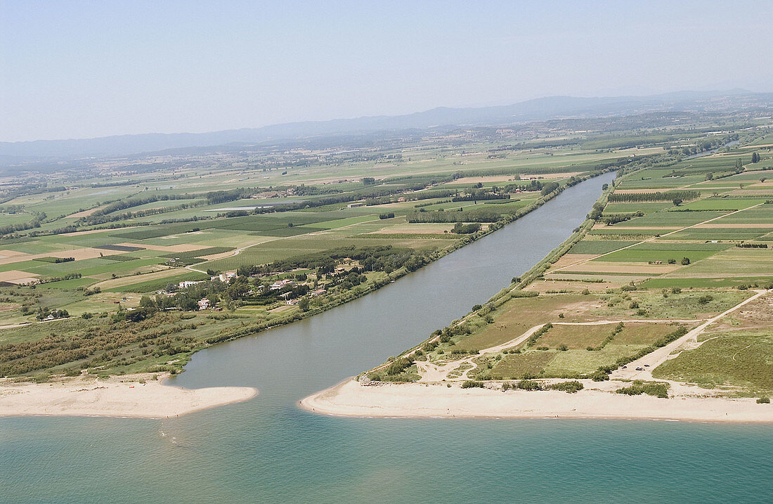 Ter river estuary. Girona Province. Catalonia. Spain
