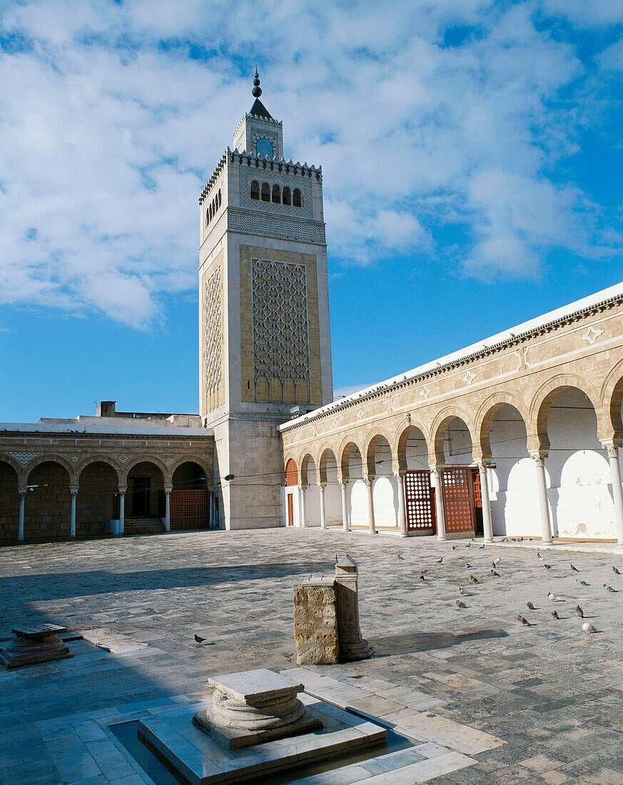 Mosque of the olive tree (El-Zitouna).Tunis, Tunisia