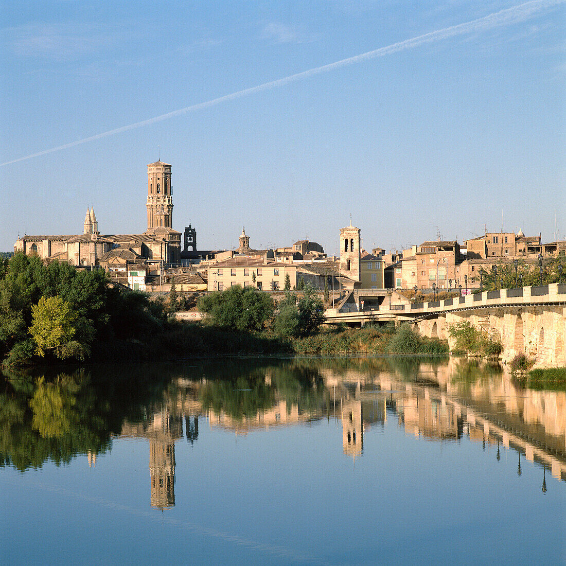 Ebro River at Tudela. Navarra. Spain.
