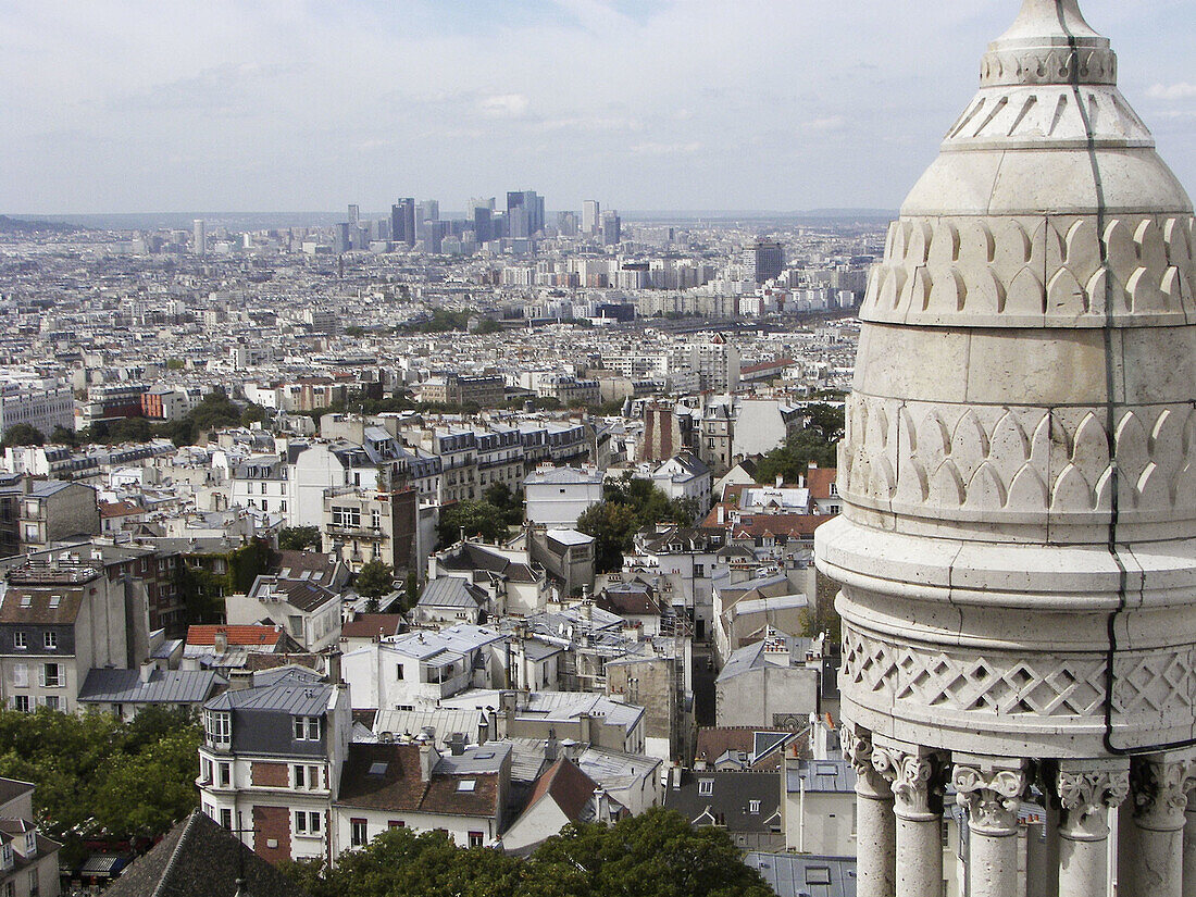 Paris seen from the Sacre Coeur basilica. France