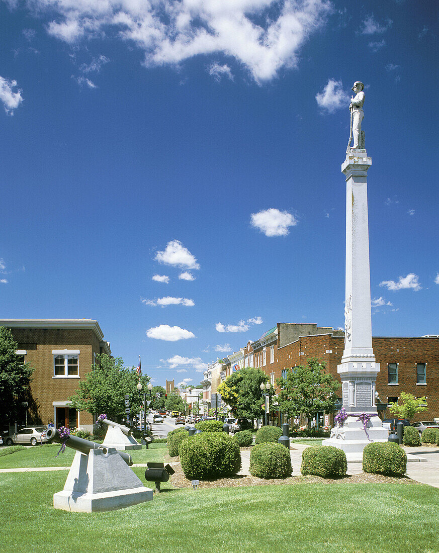 Public Square at historic district. Franklin. Tennessee, USA