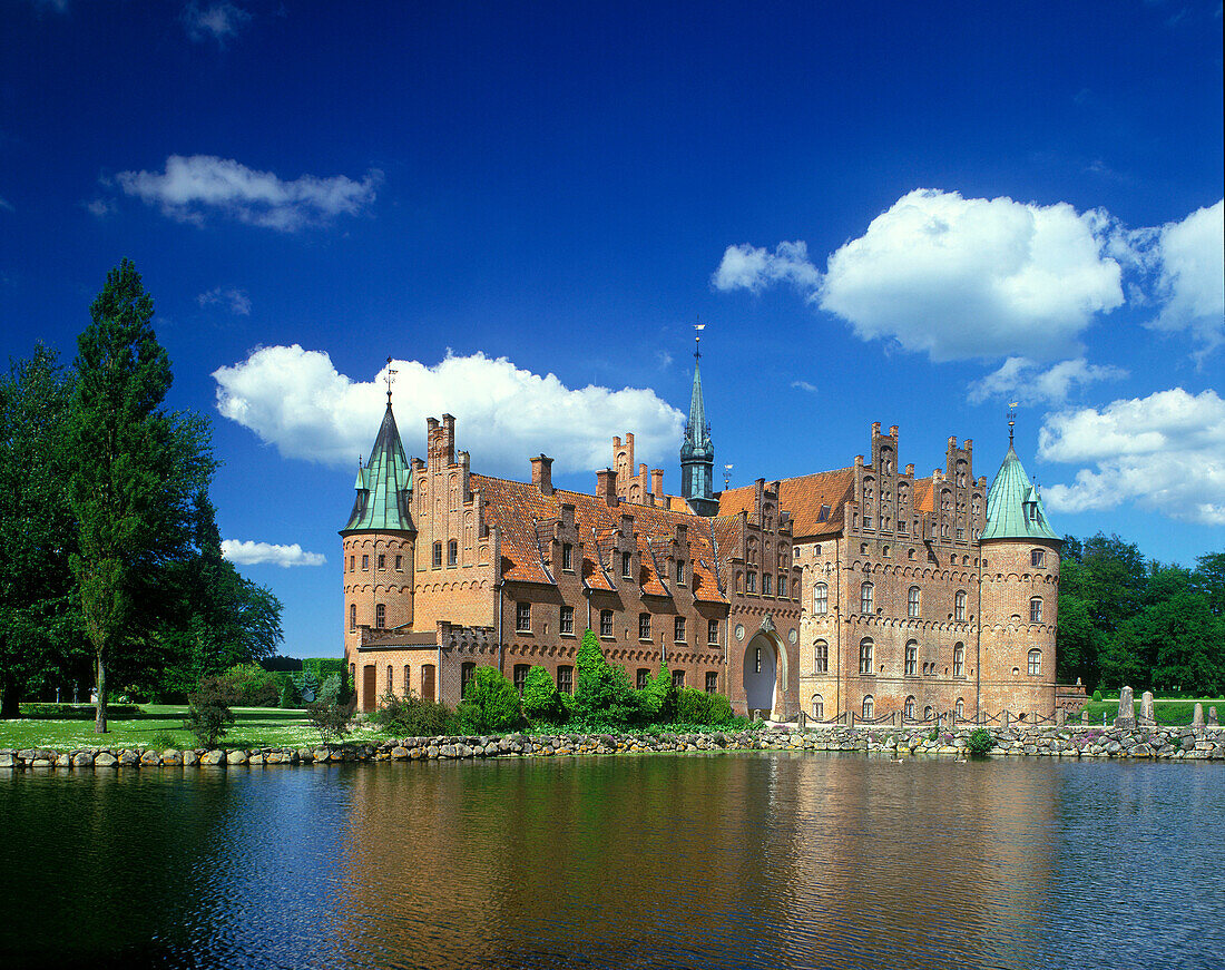 Egeskov castle, Fyn island, Denmark.