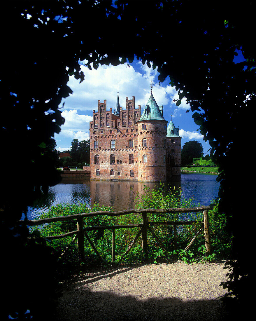 Egeskov castle, Fyn island, Denmark.