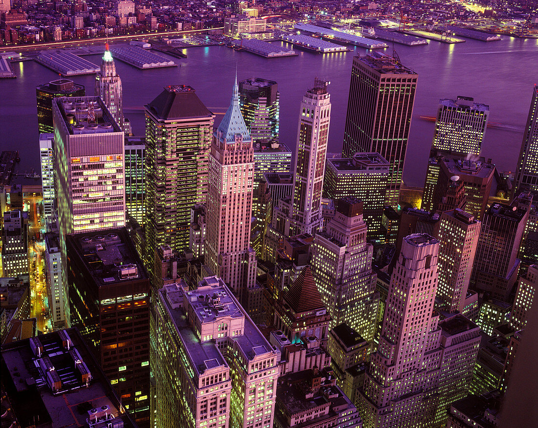 Financial district, Downtown, Manhattan, New York, USA.