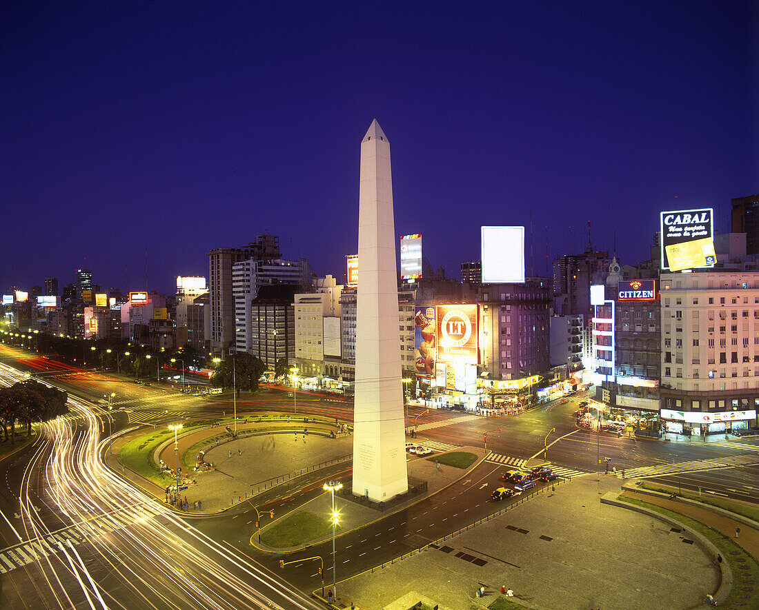 Obelisk, Plaza de republica, Buenos aires, Argentina.