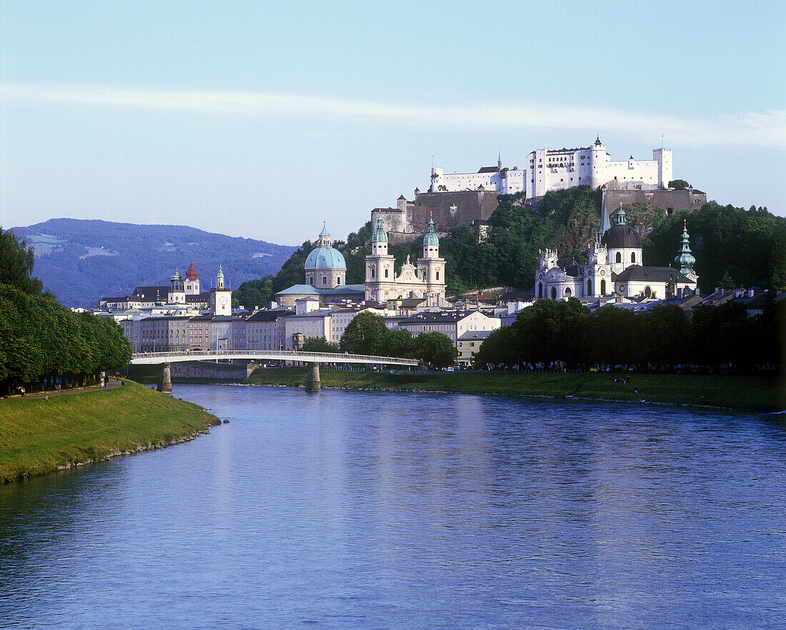Old city & river salzach, Salzburg, Austria.
