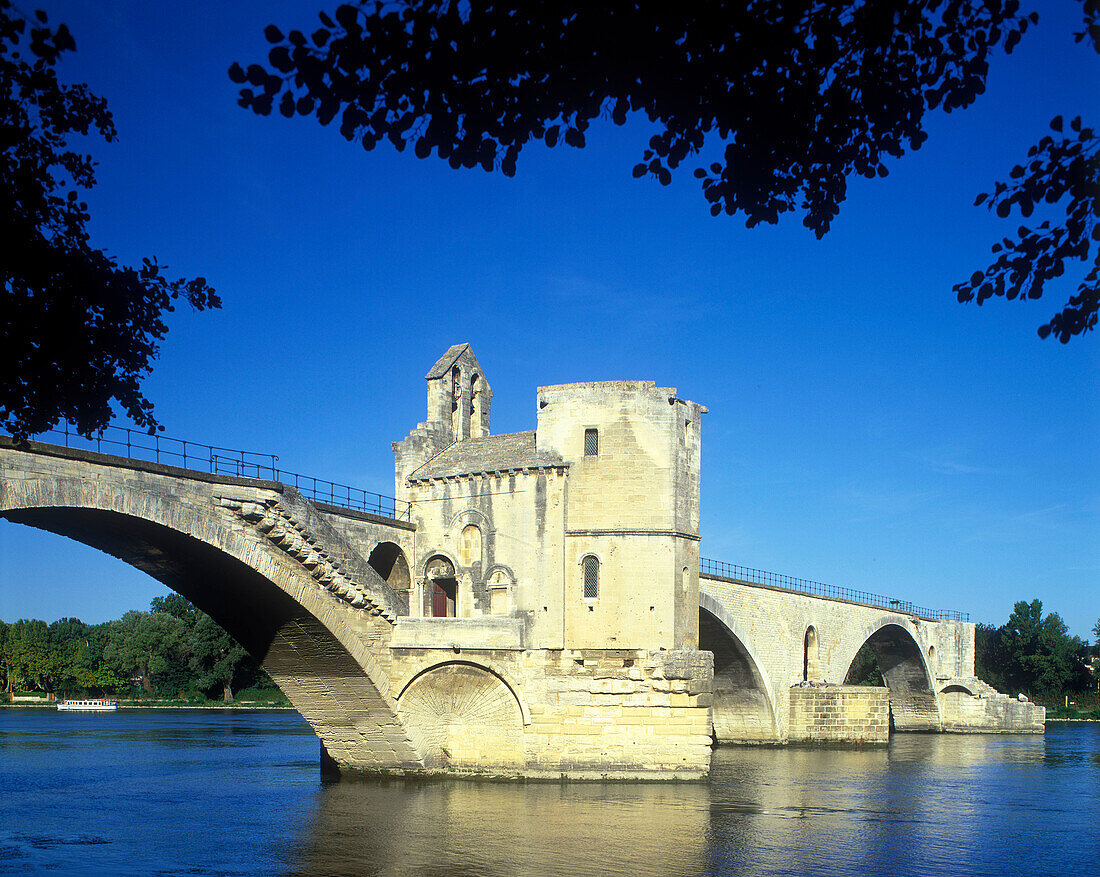 Pont saint benezet bridge, Avignon, Vaucluse, France.