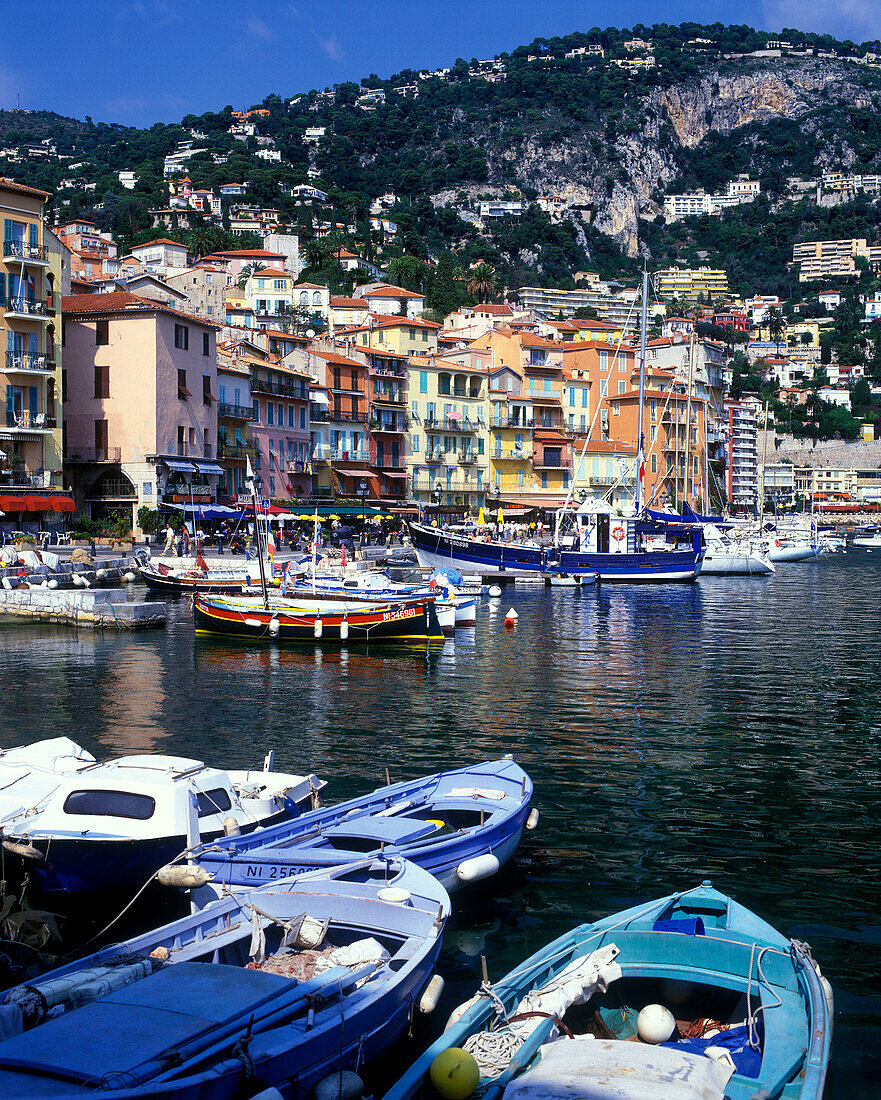 Port, Villefranche sur mer, Cote d azur, Riviera, France.