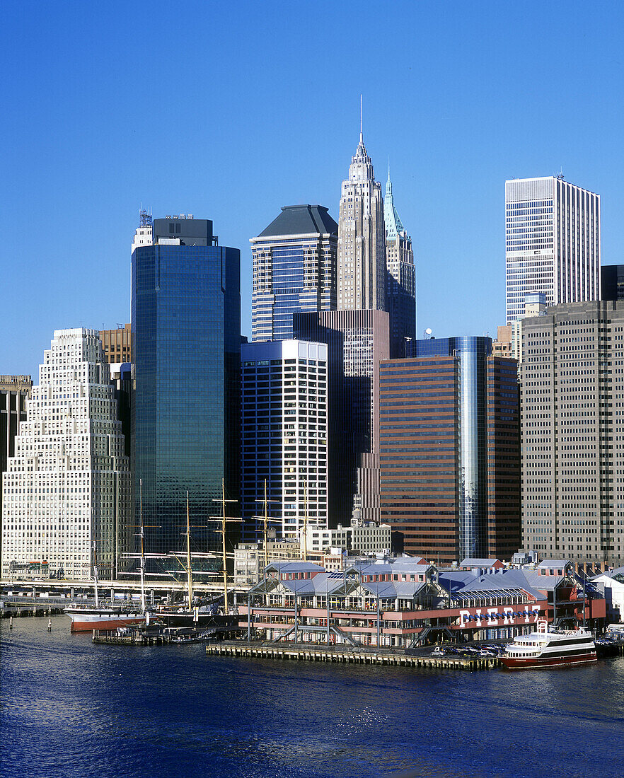 Financial district, Downtown skyline, Manhattan, New York, USA