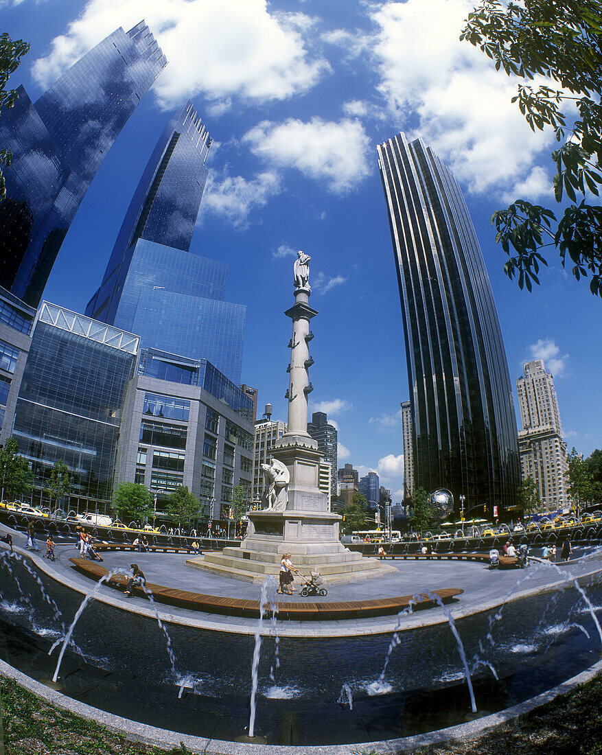 Columbus circle, Midtown, Manhattan, New York, USA