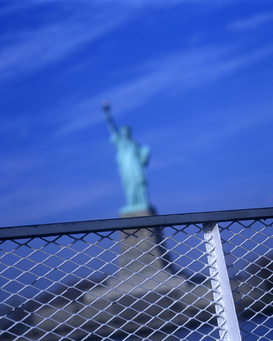Statue of liberty ferry, New York harbor, New York, USA