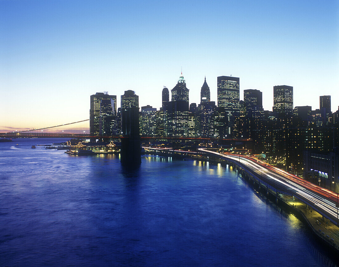 Downtown skyline, Manhattan, New York, USA