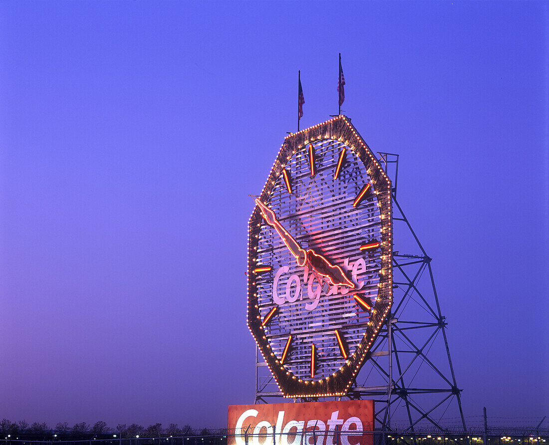 Colgate clock, Waterfront, Jersey City, New jersey, USA