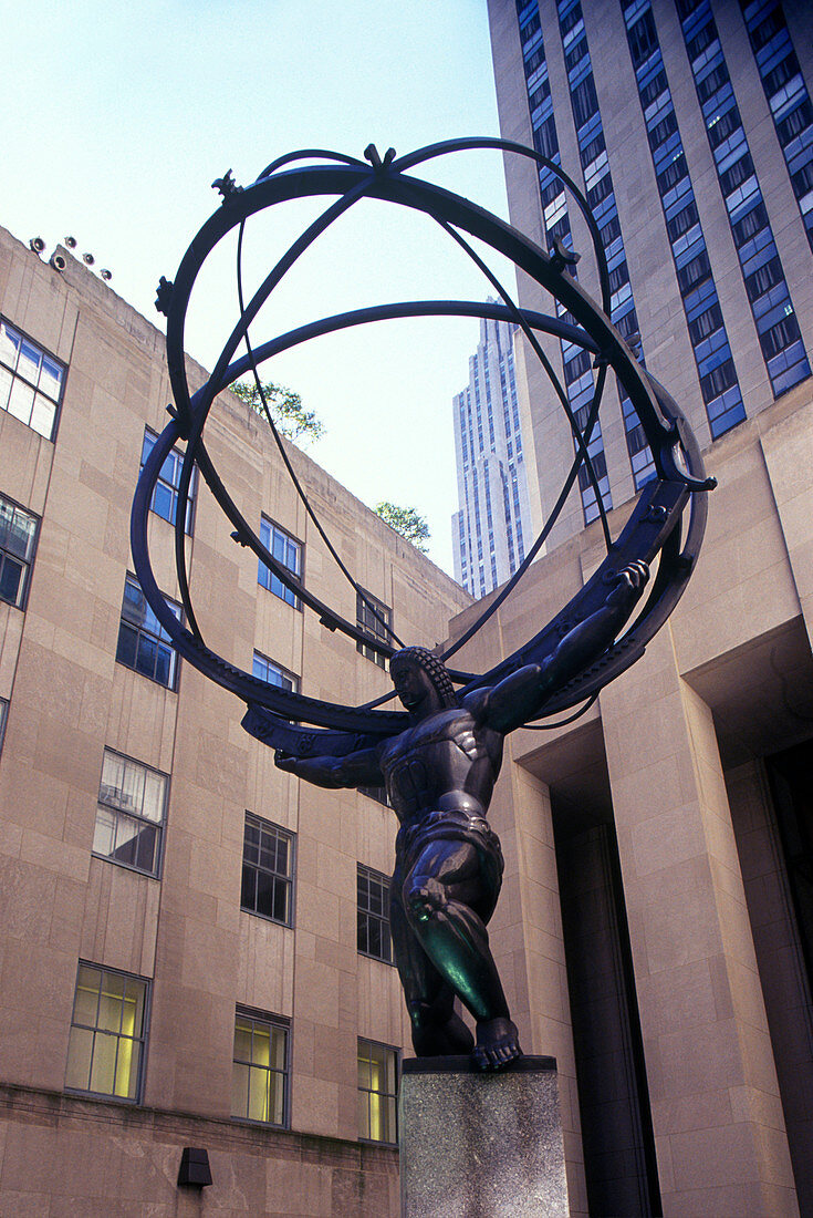 Atlas, Rockefeller Center, Fifth Avenue, Manhattan, New York, USA