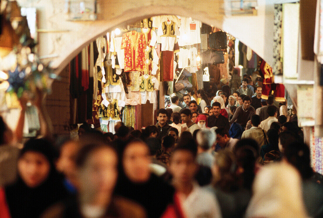 Street market at the Medina (old city). Marrakech. Morocco