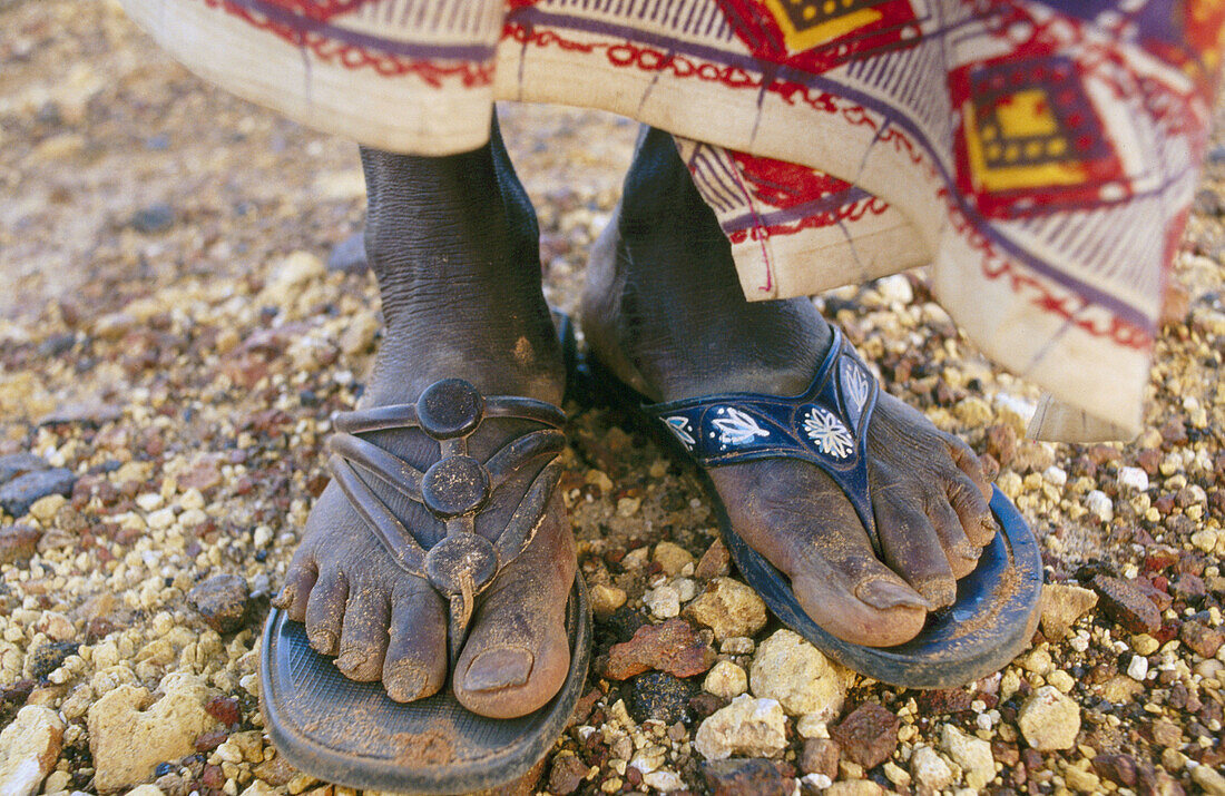 Feet. Karma, River Niger. Republic of Niger.
