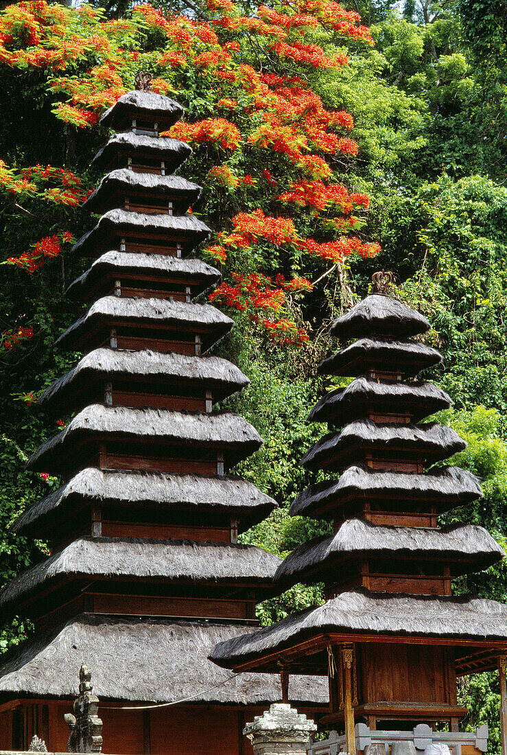 Pura Goa Lawah Temple (bat cave temple). Bali Island, Indonesia