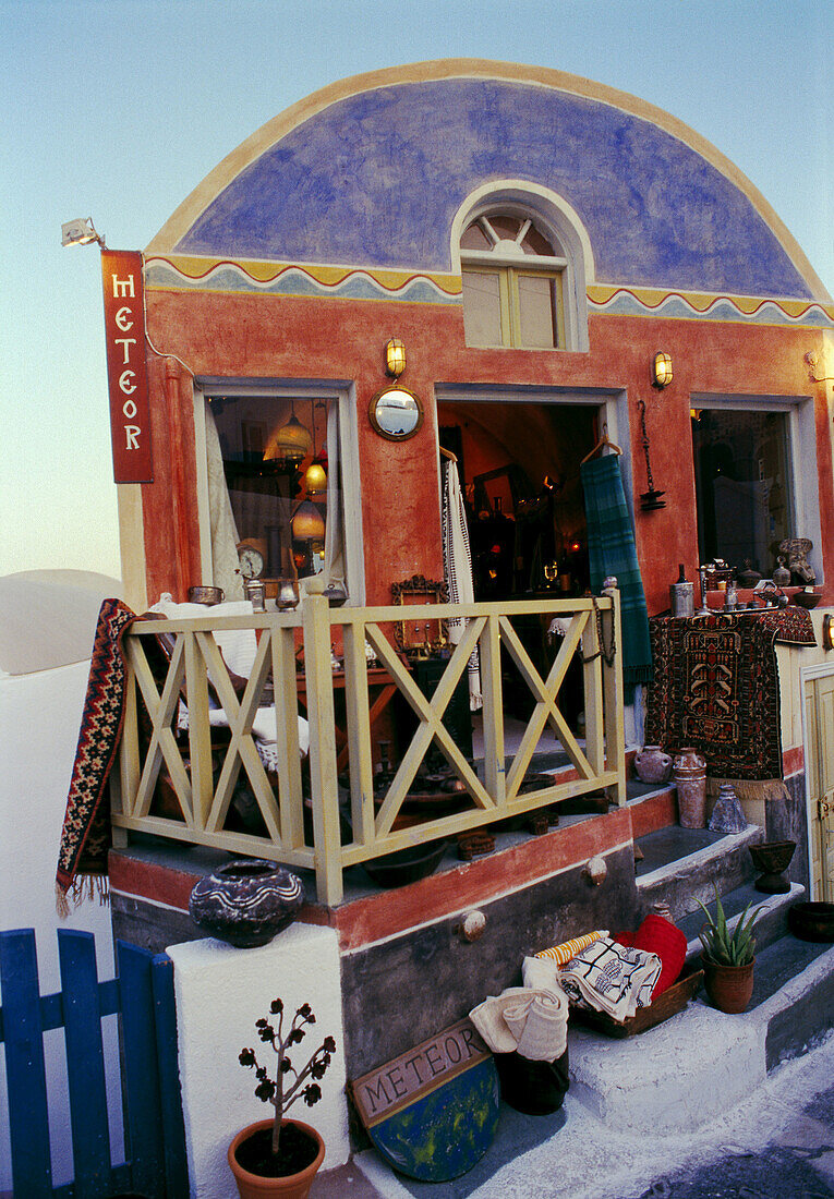 Shop, the village of Oia. Santorini, Cyclades Islands, Greece