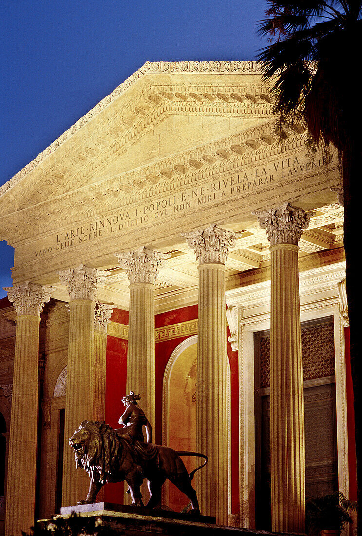 Teatro Massimo. Palermo. Sicily. Italy