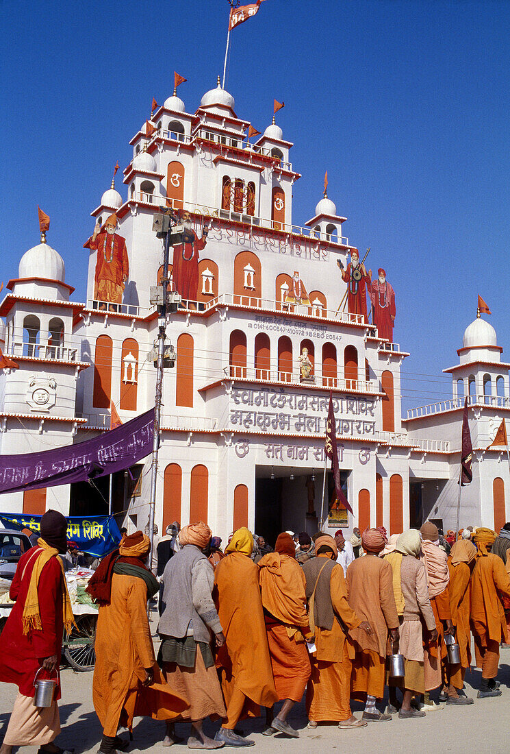 Pilgrims at Kumbh Mela Festival. Allahabad, Uttar Pradesh, India