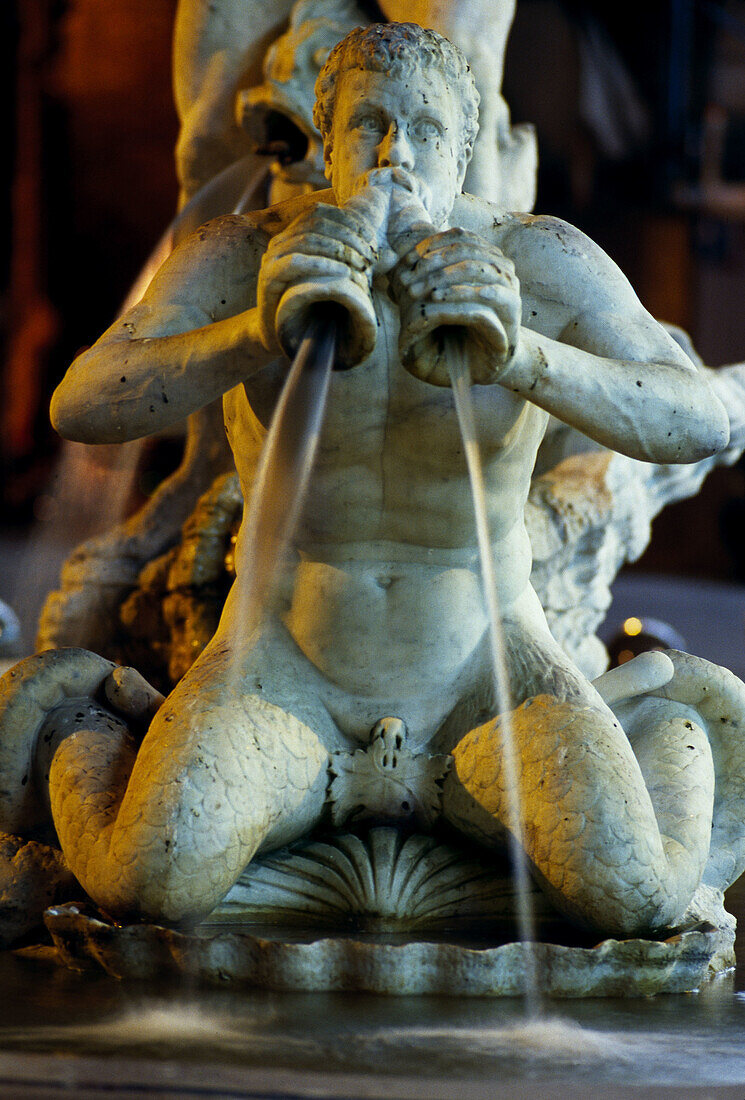 Fountain of the Moor at Piazza Navona, Rome. Lazio, Italy