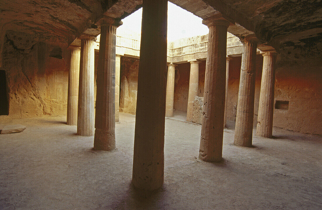 Tomb of the Kings, Hellenistic necropolis (4th century BC). Paphos. Cyprus