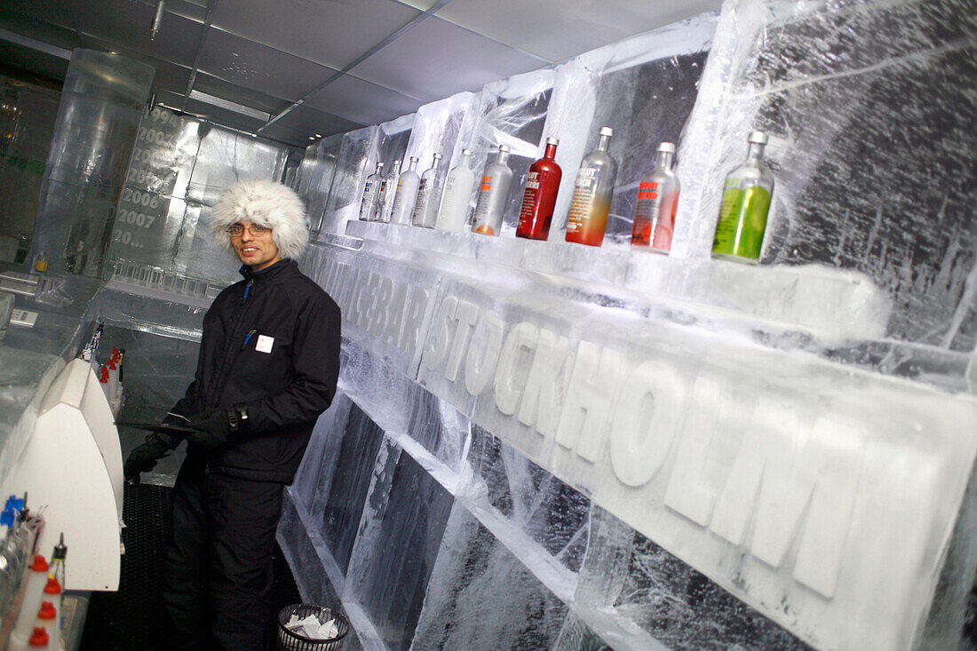 The Ice Bar, Nordic Sea Hotel, Norrmalm, Stockholm, Schweden