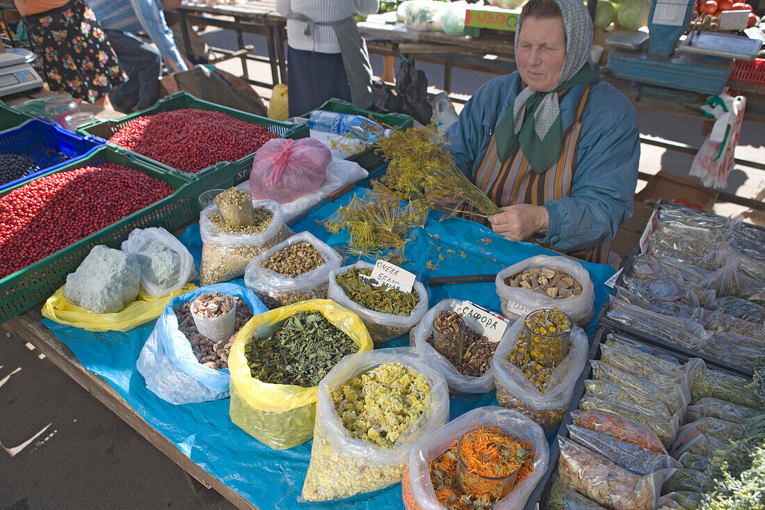 Vendor on central market
