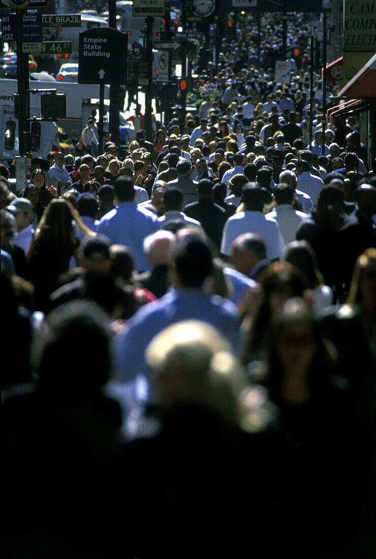 Crowds, 5th Avenue, Midtown, Manhattan, New York, USA
