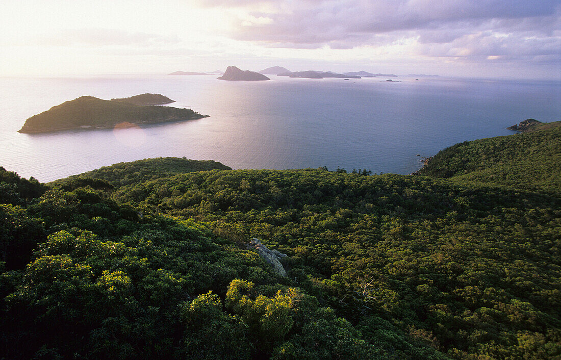View from Passage Hill on Hamilton Island, Whitsunday Islands, Great Barrier Reef, Australia