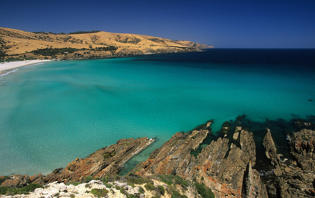 Stokes Bay an der Nordküste nahe der Insel, Kangaroo Island, Südaustralien, Australien