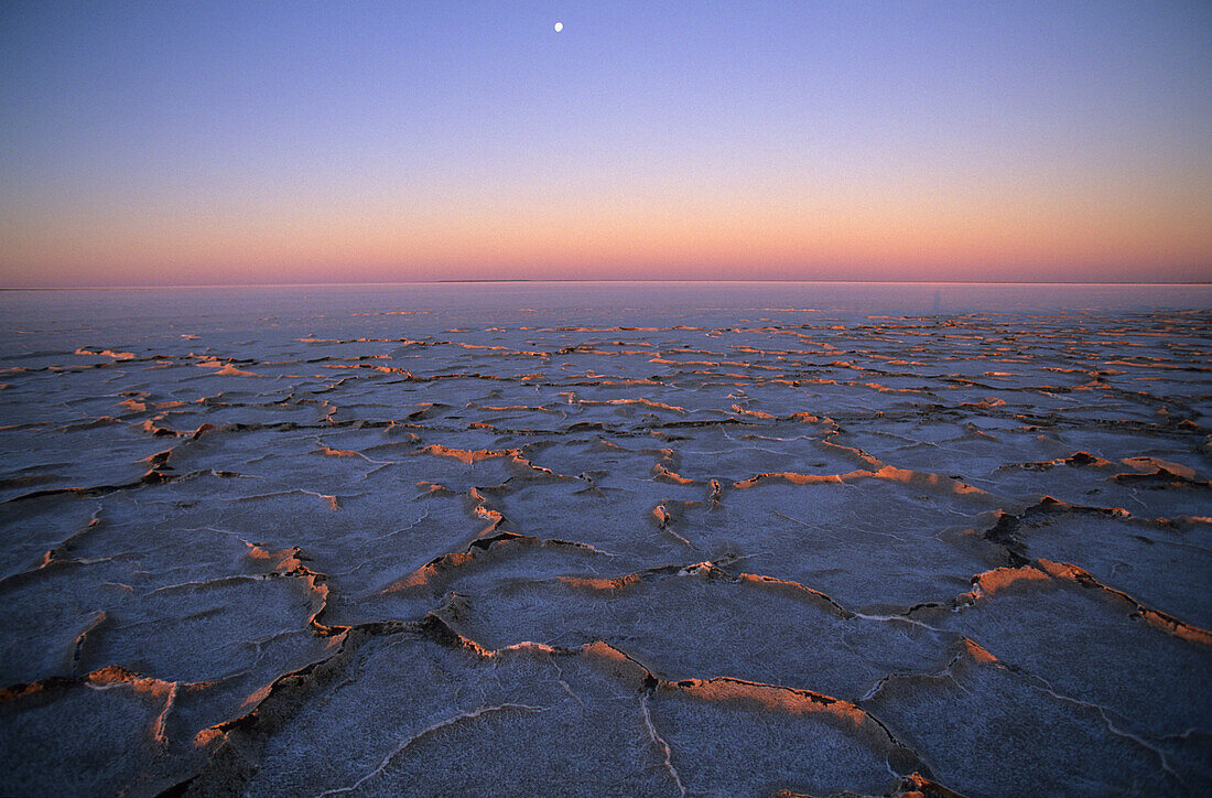 Die Salzfläche der südlichen Lake Eyre, Südaustralien, Australien