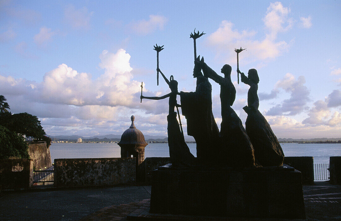 La Rogativa (by sculptor Lindsay Daen). Old San Juan. Puerto Rico.