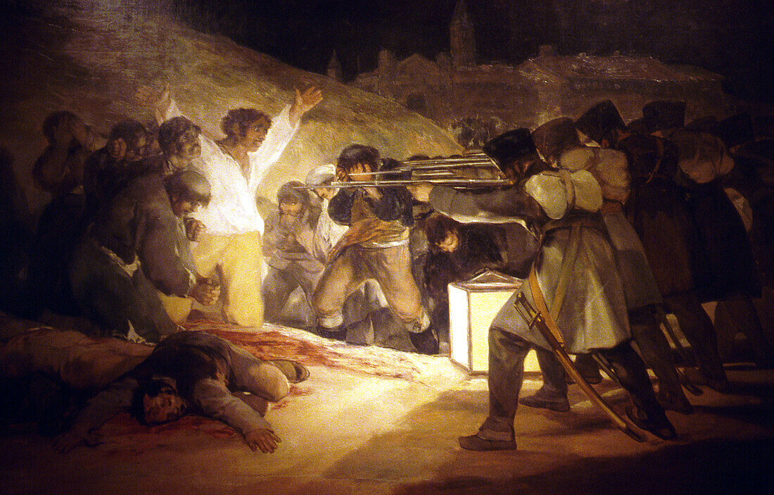 Los fusilamientos del 3 de mayo Francisco de Goya. El Prado Museum. Madrid. Spain