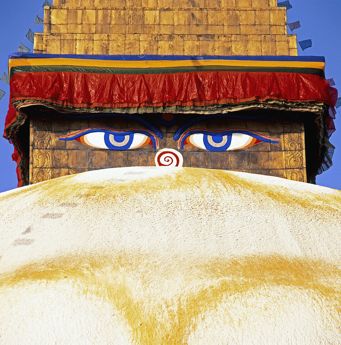 The all sighted eye Buddhas, Kathmandu, Nepal