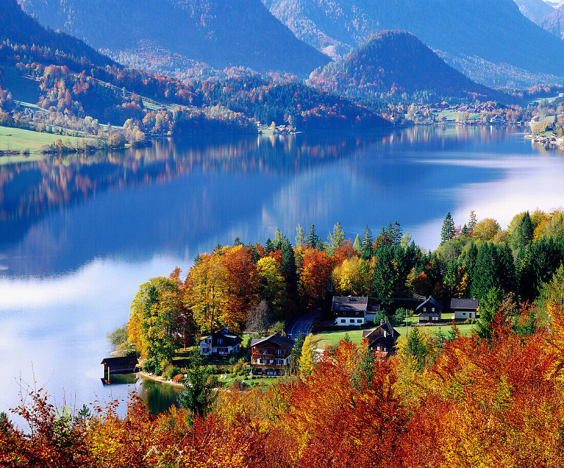 Grundlsee in the region of Salzkammergut. Styria. Austria