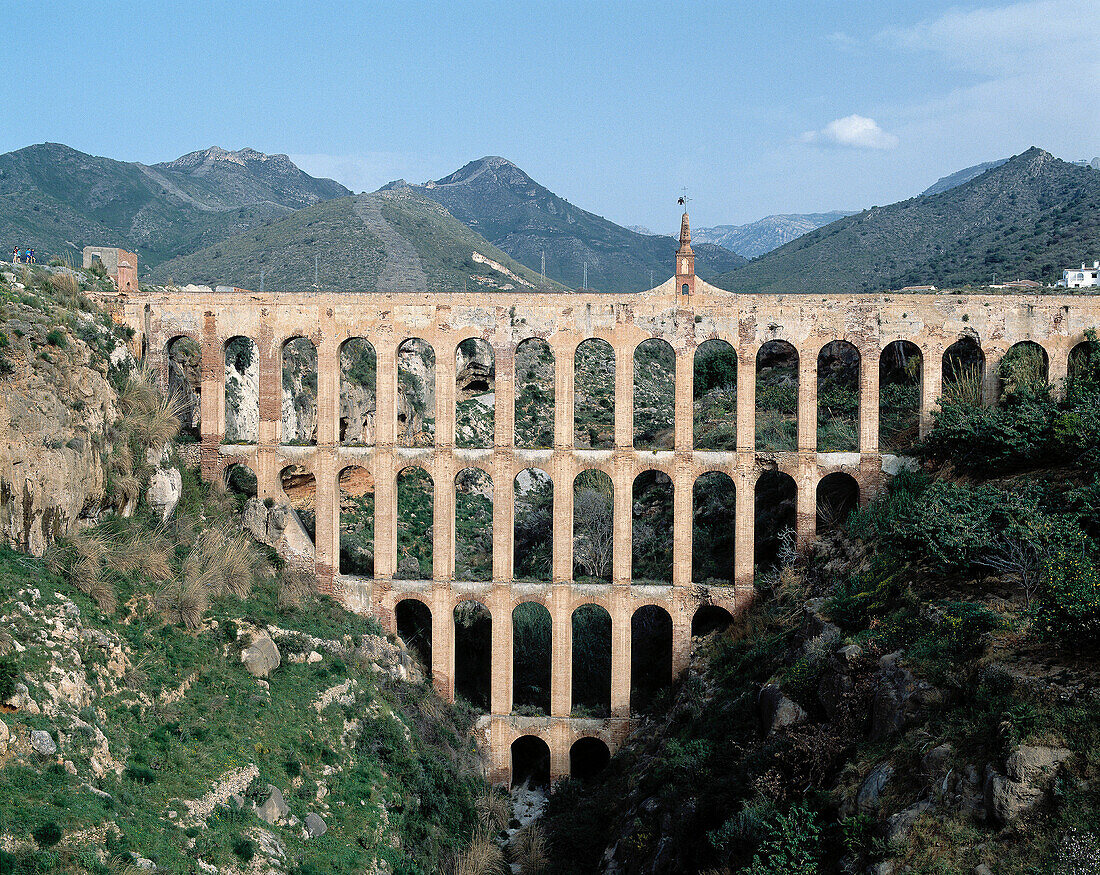 Spain, Andalusia, Costa del Sol, Nerja, Roman aqueduct