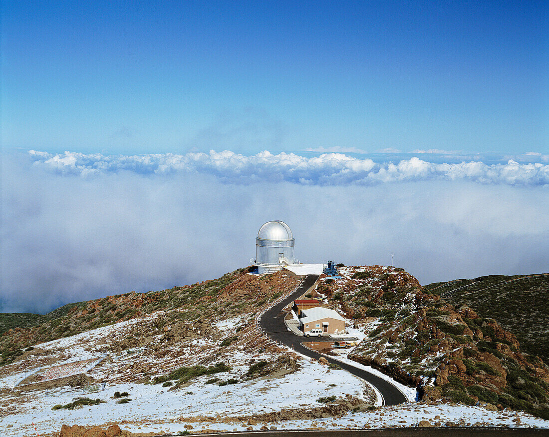 Spain, Canary Islands, La Palma, Roque de los Muchachos, astronomical observatory