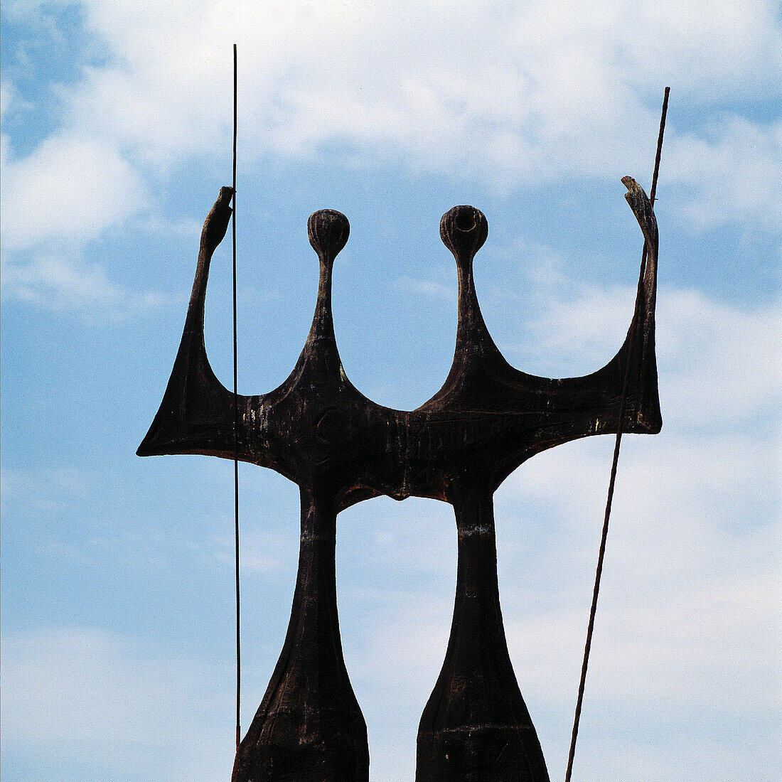 Brazil, Brasilia, Candangos Monument, sculpture