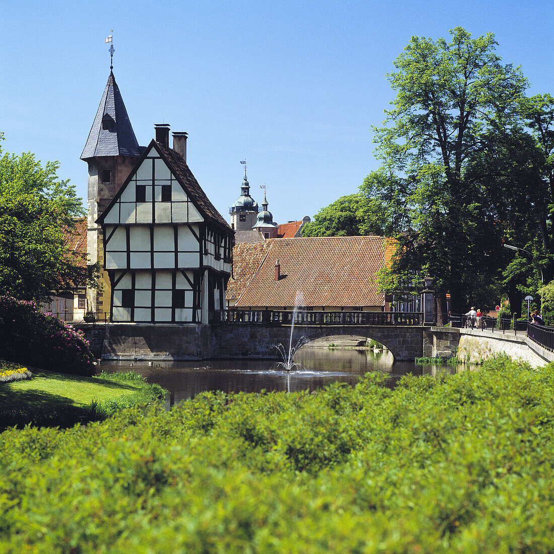 Germany, North Rhine-Westphalia,Steinfurt, Water Castle