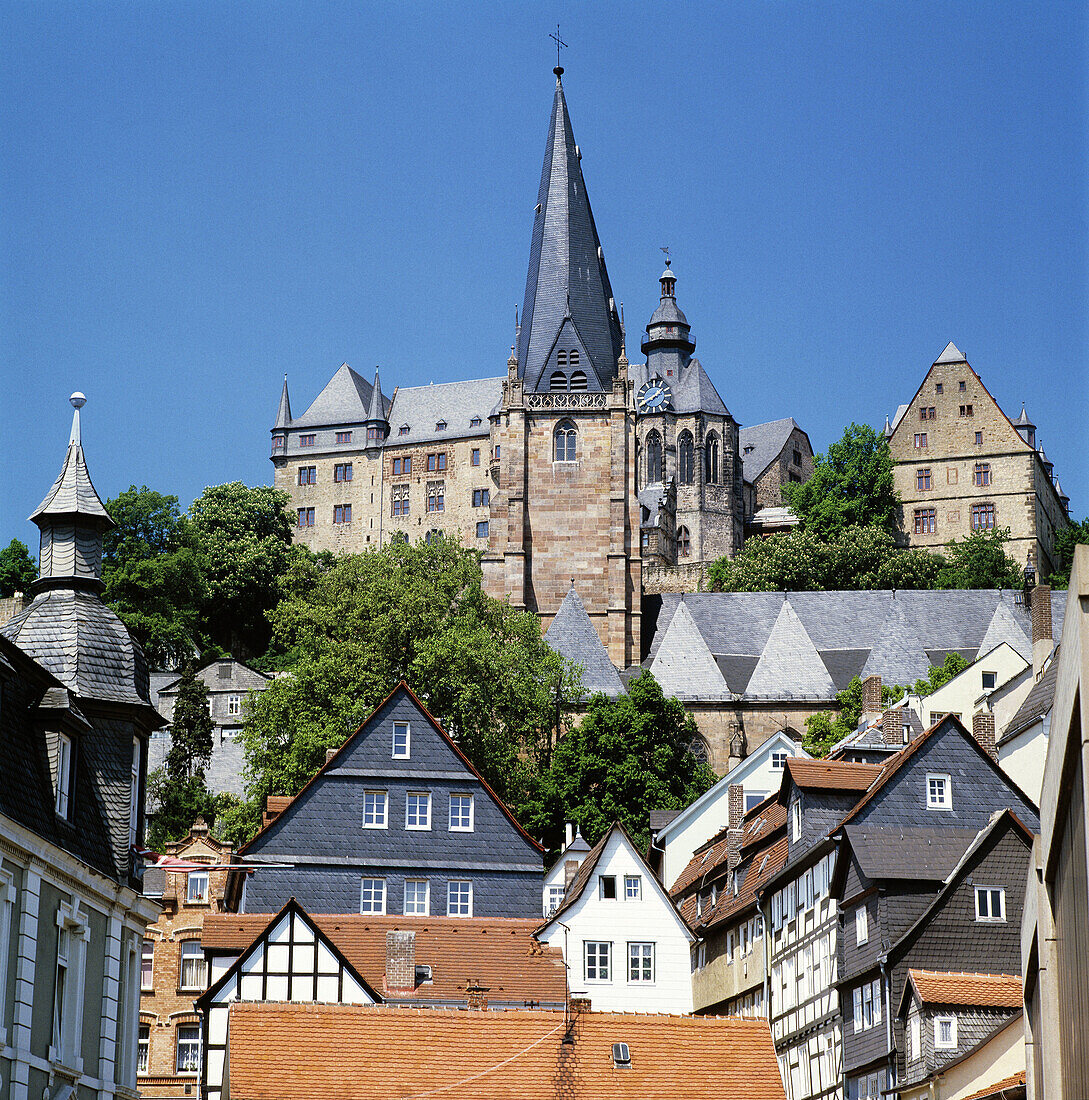 Germany, Hessen, Marburg, old town