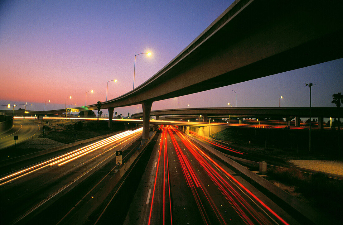 91 and 5 freeways. Tustin. California. USA