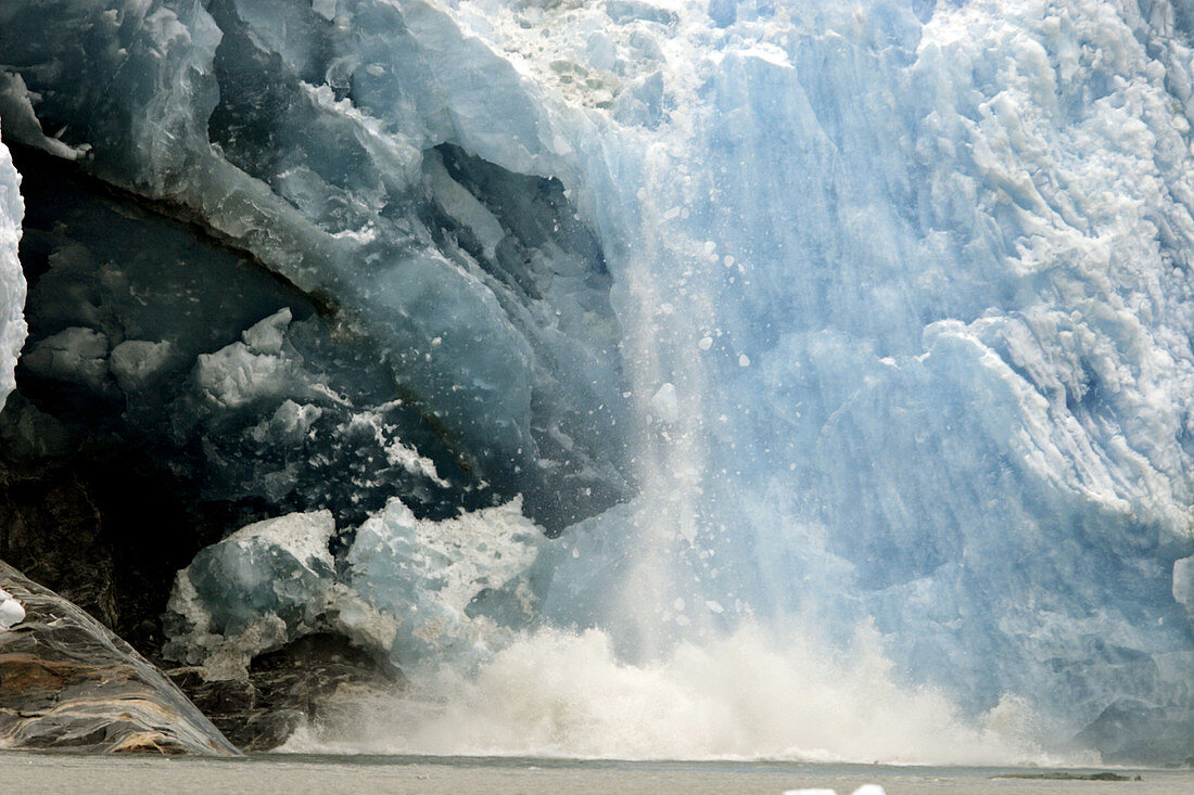 Dawes Glacier at the end of Endicott Arm in Stephen s Passage, Southeast Alaska, USA.