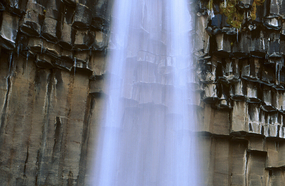 Basalt. Svartifoss. Iceland