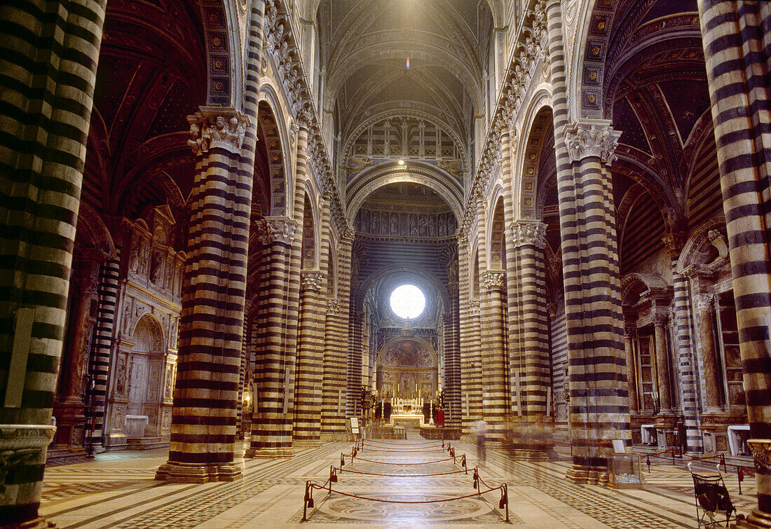 Interior of the Duomo, Siena. Tuscany, Italy