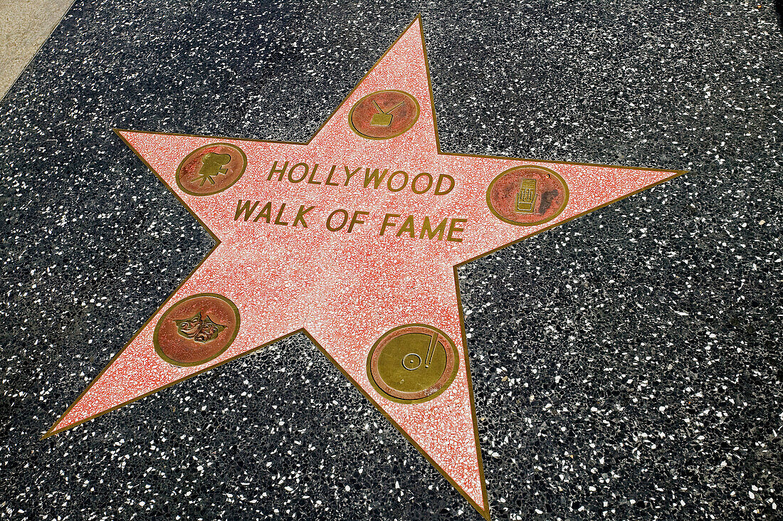 Walk of Fame Star. Hollywood. Los Angeles. California. USA