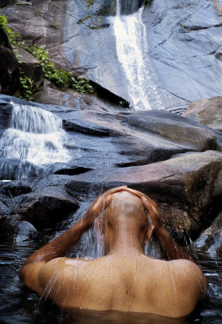 Telaga Tujuh waterfall. Langkawi Island. Malaysia