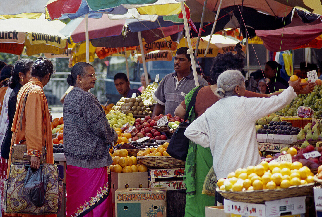 Market, Port Louis (the capital). Mauritius Island