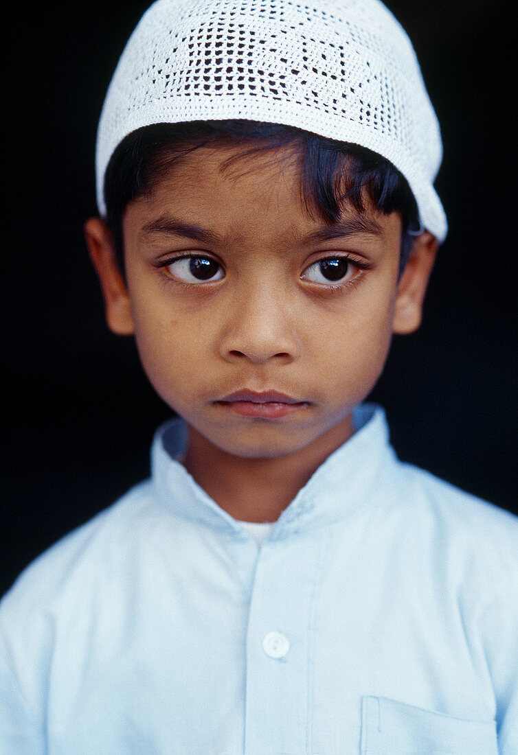 Muslim Children. Grand Baie. Mauritius Island