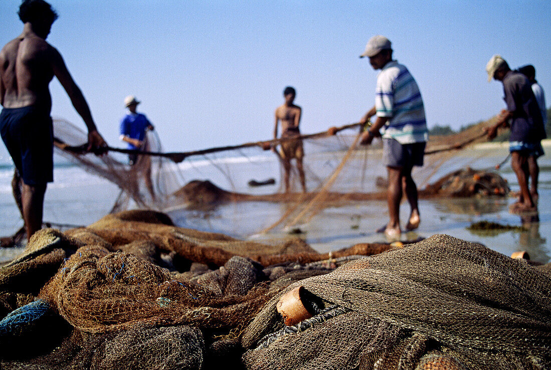 Fishermen. Cavelossim Beach. Goa. India